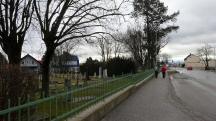 Wanderroute entlang der Goldegger Strae beim Sowjetischen Militrfriedhof 